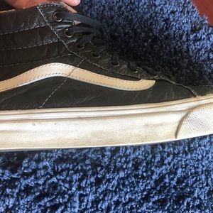 Leather vans high tops